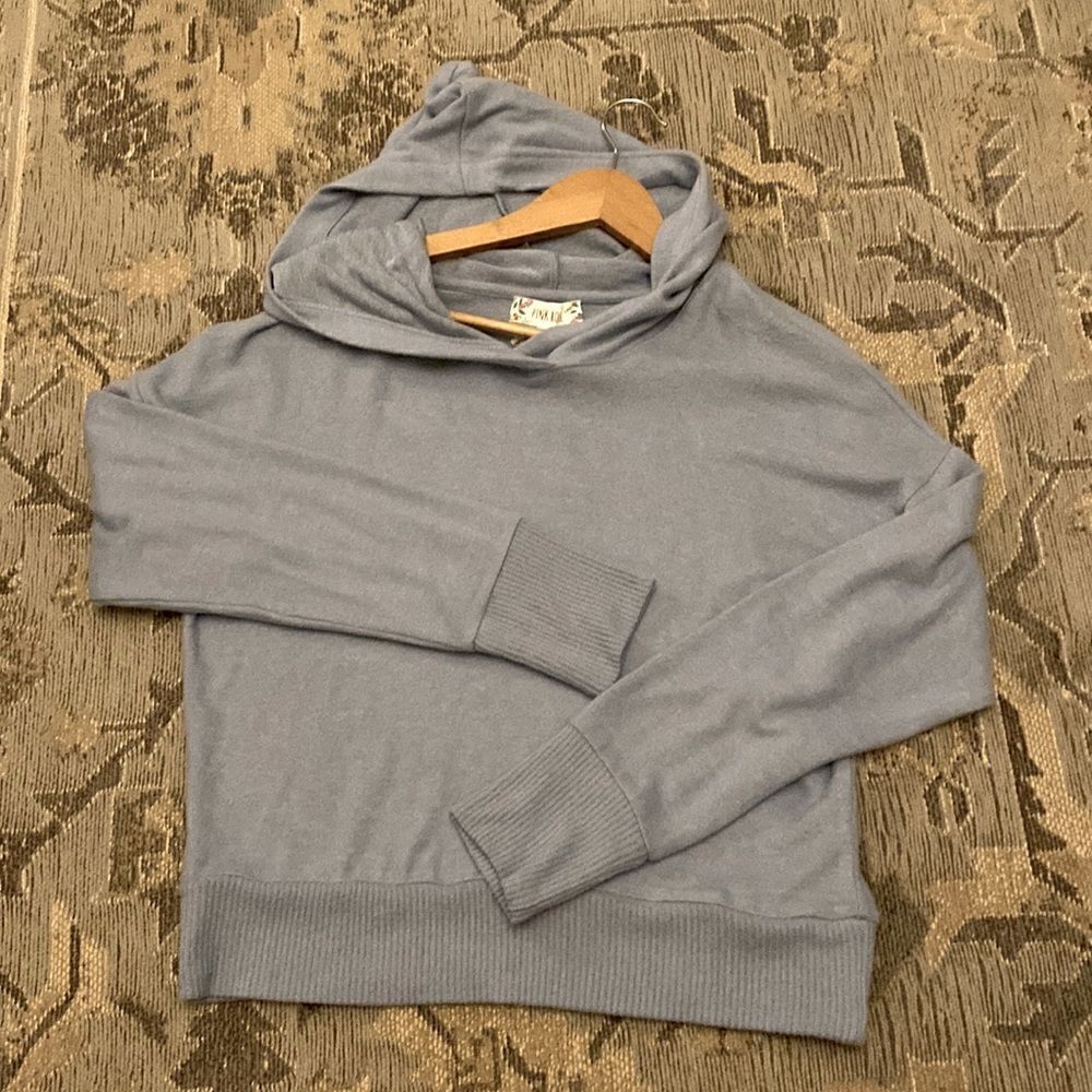 Pink Rose Hooded Soft Pullover Top